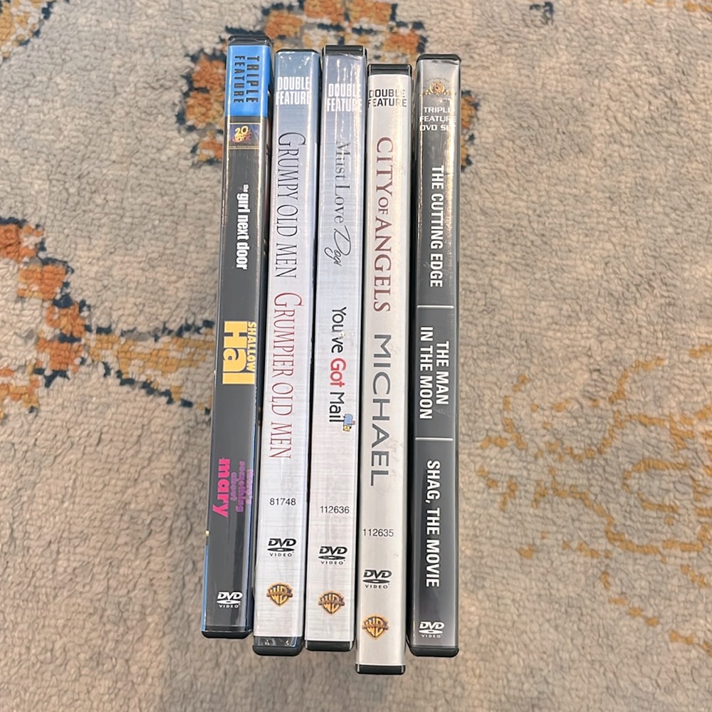 Pack of 12 DVDs - mix of Romance, Comedy